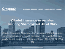 Tablet Screenshot of citadelinsuranceassociates.com